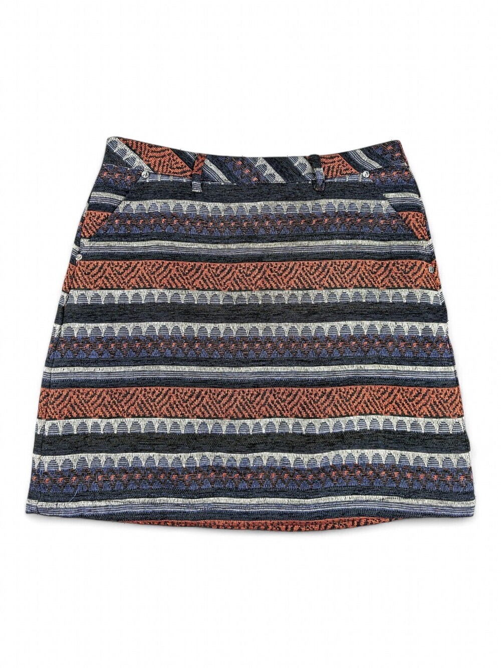 Marks & Spencer Patterned Jacquard Midi Skirt Size 6